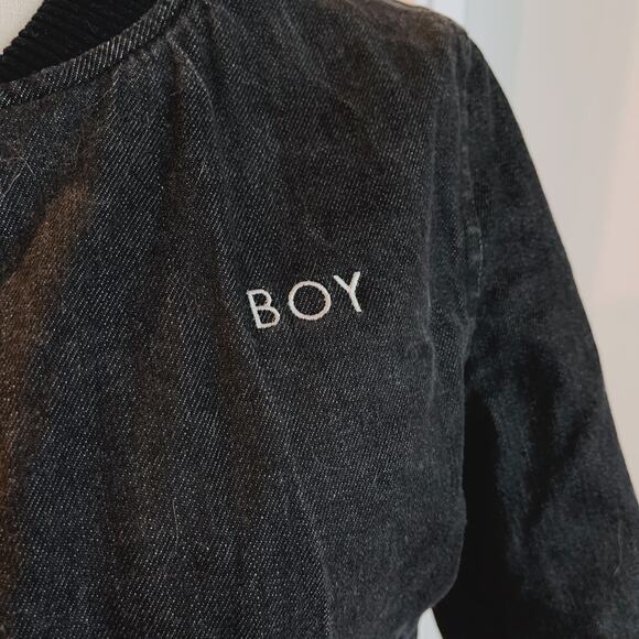 Boy London Cropped Denim Jacket - Picture 3 of 7